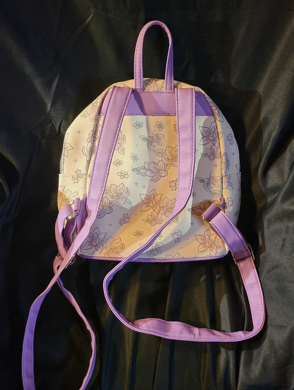 Loungefly Pink Floral Princess Mini Backpack Disney